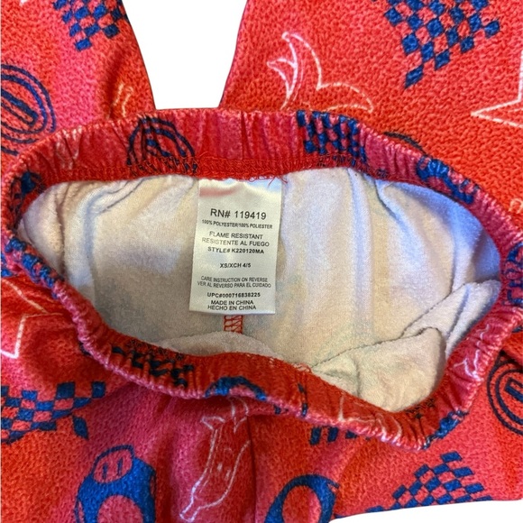 Mario Kart Kids Pajamas - Red and Blue - Picture 7 of 8